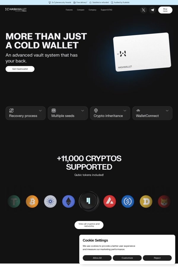 HASHWallet website