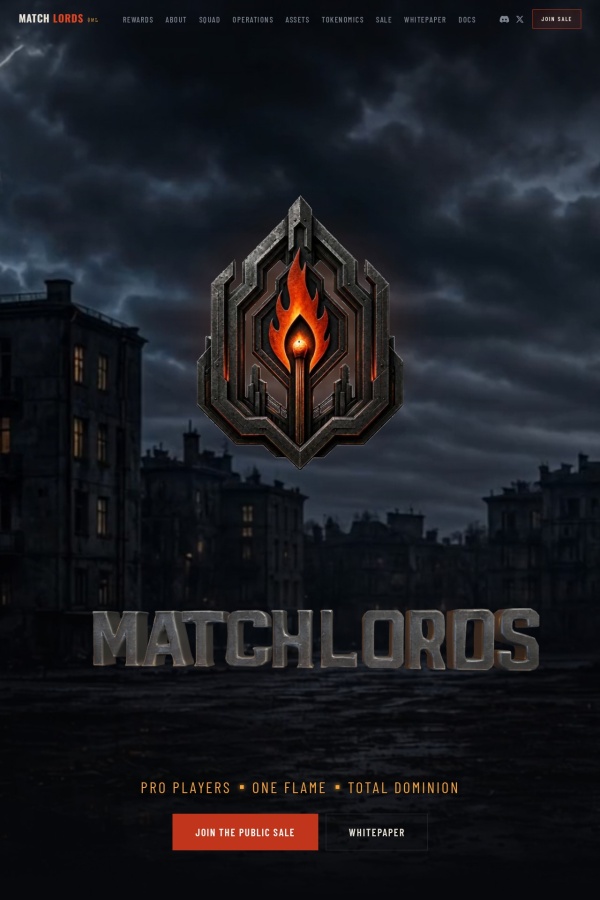 Match Lords website