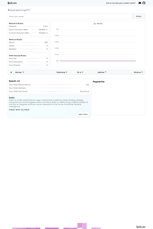 Qatum Protocol website