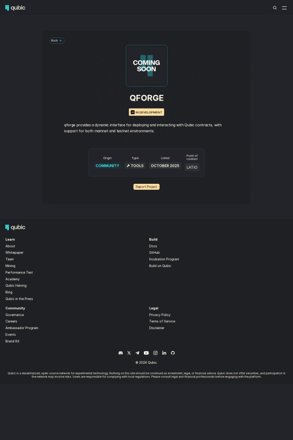 qforge website