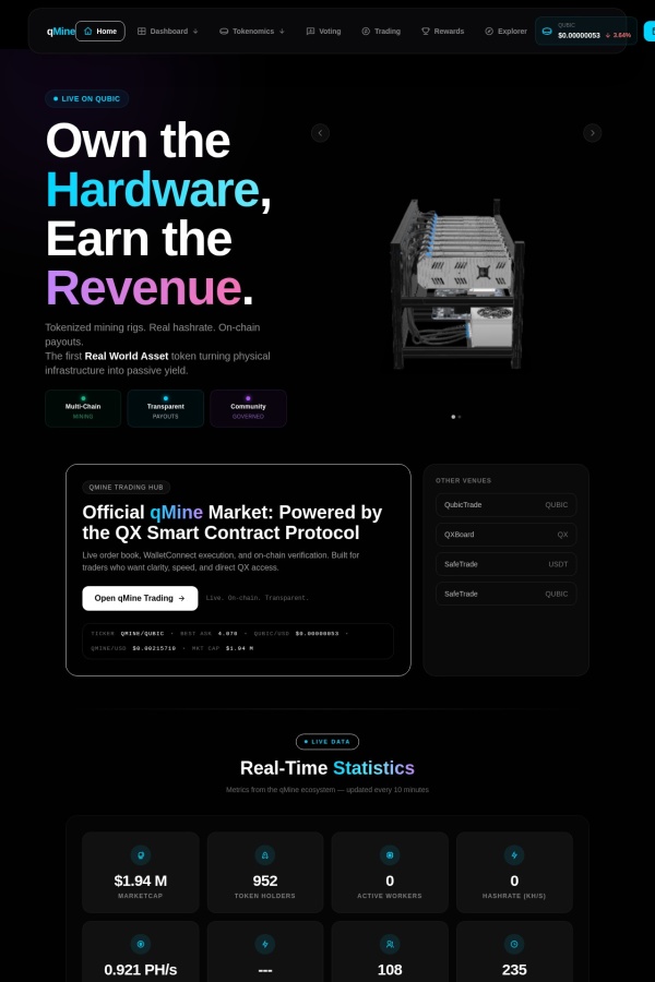 qMine / qRWA website