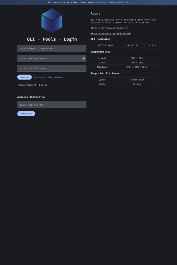 qubic.li website