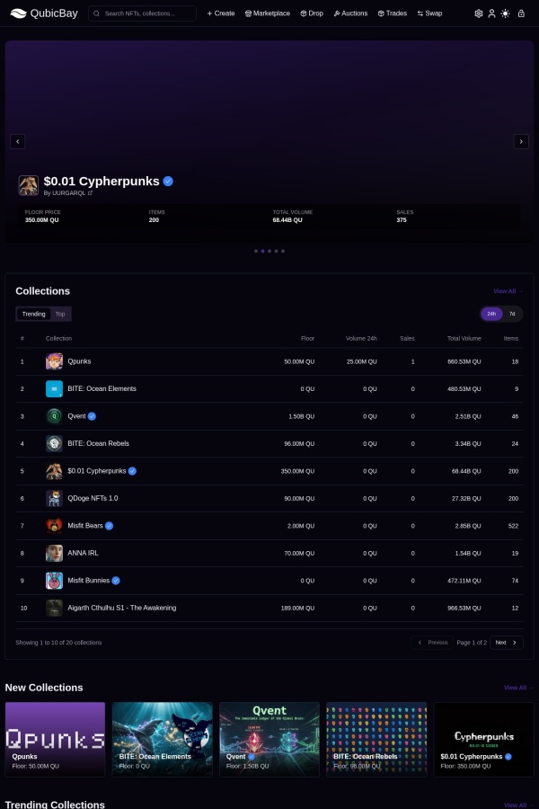 QubicBay website