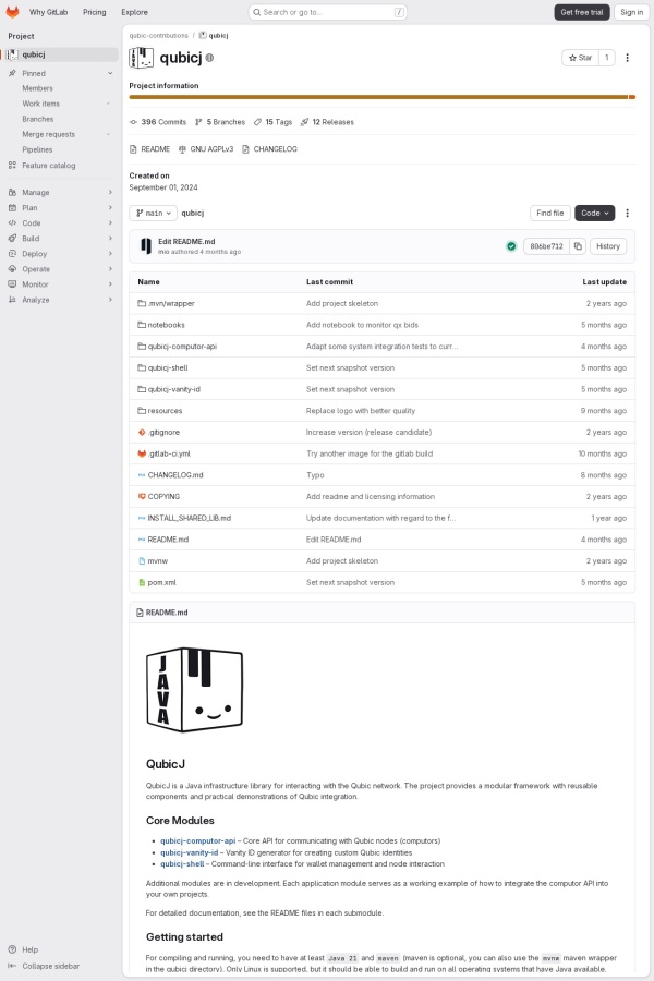 QubicJ website