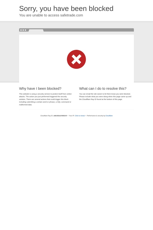SafeTrade website