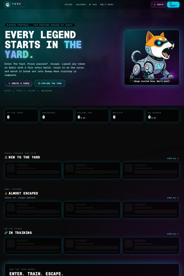 The Yard website